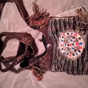 Women's peace sign bag